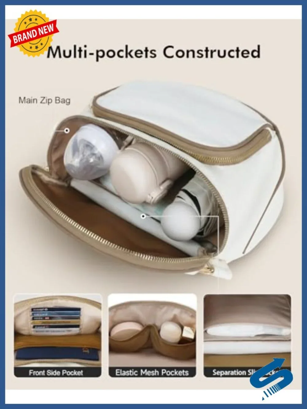 Expandable Waterproof Crossbody Sling with Card Slots
